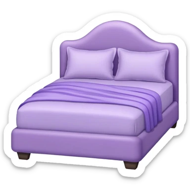aesthetically pleasing lavender-colored bed sticker