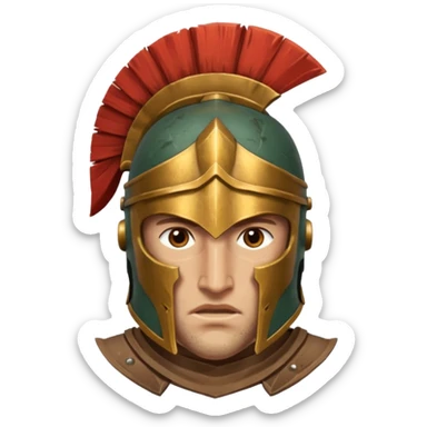Spartan HOPLITE  face sticker