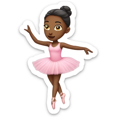 ballerina with pink outfit  sticker