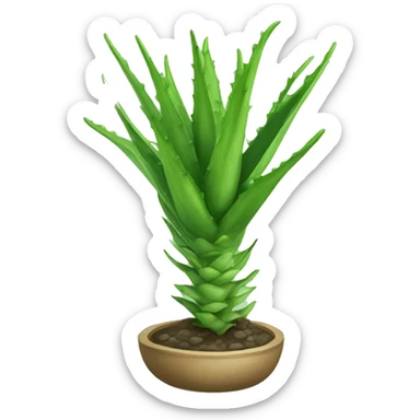 aloe vera realist sticker
