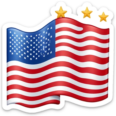 usa flag sticker