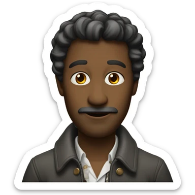 Homme beau métisse sticker