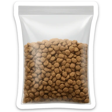 dog food in a bag dog food in a commercial bag sticker