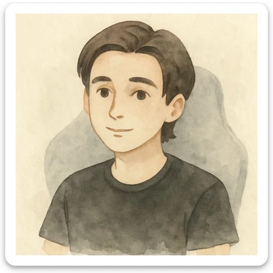 Transform the first image into a watercolor painting style, similar to the second image. sticker