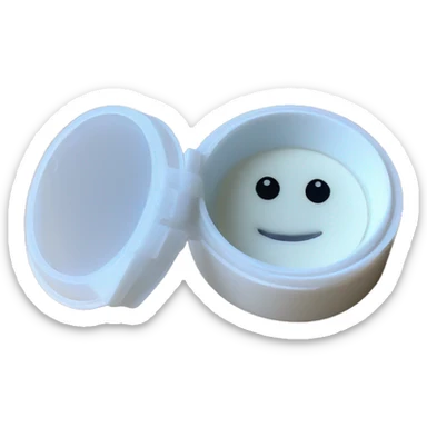 disposable screw top left and right prescription contact lens case sticker