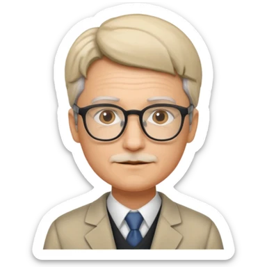 Professor in the la casa de papel TV show sticker