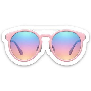 A colorful pair of Pastel sunglasses (aesthetic, loose object, apparel)  sticker