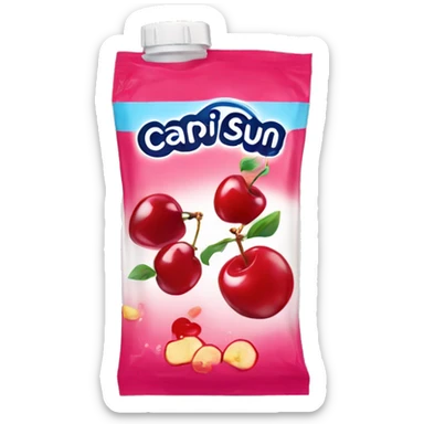 Capri Sun Cherry Flavour sticker