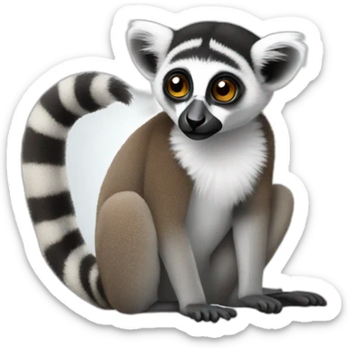 lemur sticker
