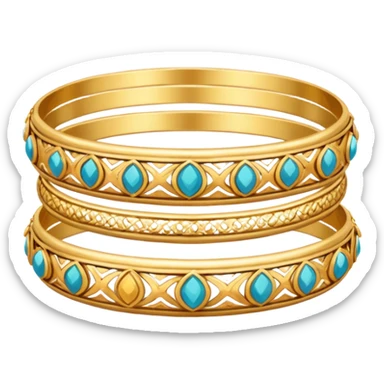 Indian bangles sticker