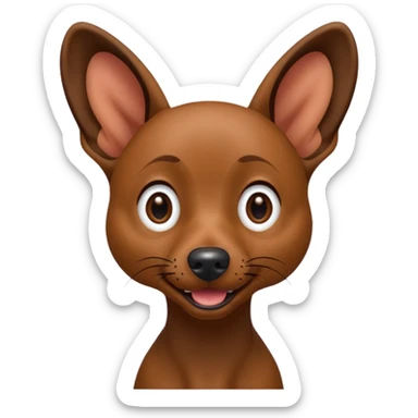 Xoloitzcuintle Dog silly goofy expression sticker
