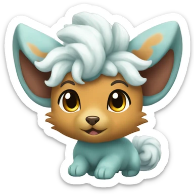Alolan vulpix sticker
