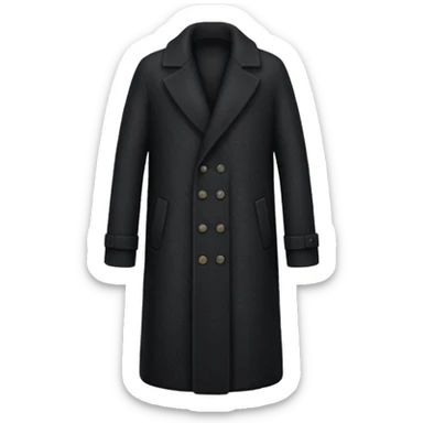 black longcoat sticker