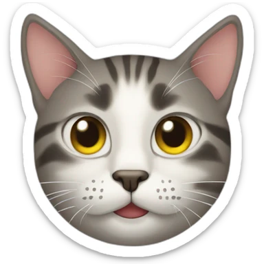 cat-blinking sticker