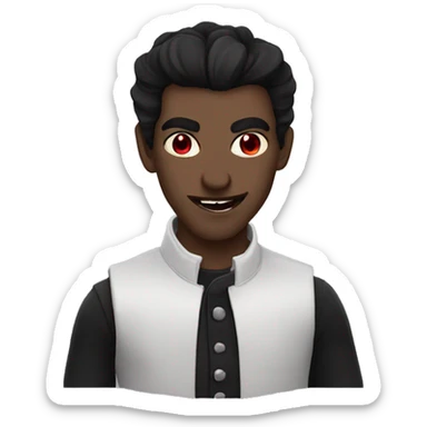 Vampire heart eyes sticker