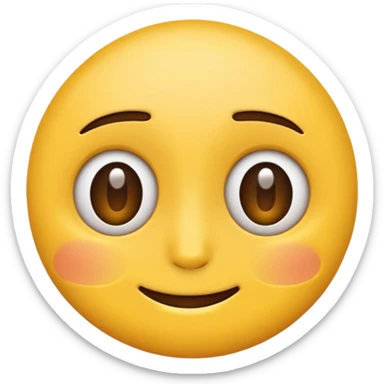 a regular looking emoji with squinted eyes sticker