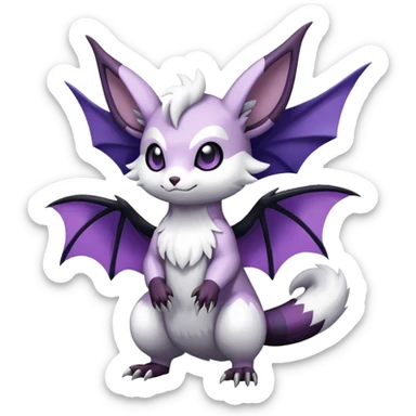 Shiny Furret-Absol-Noivern-Hybrid (Full body) sticker