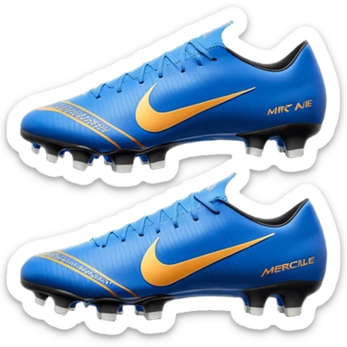 Unas Nike Mercurial vapor 16 elite sg del 2026 negras y con el logo azul sticker