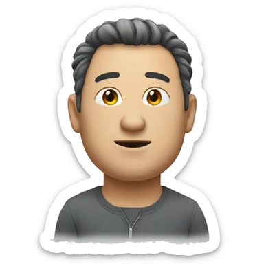 a tall bit chubby person sticker