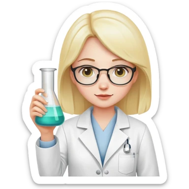 Chemistry aesthetic girl sticker