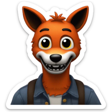 Foxy in five night at freddy's sticker