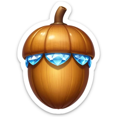 Chrystal acorn sticker