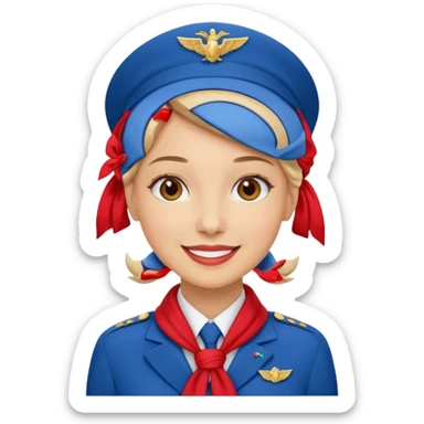 Stewardess  sticker