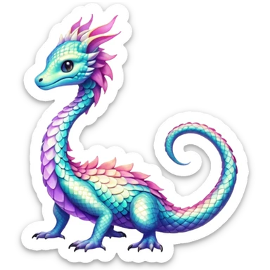 Shiny Dawn-Colored Fionbri-creature by Falvie (full body) sticker