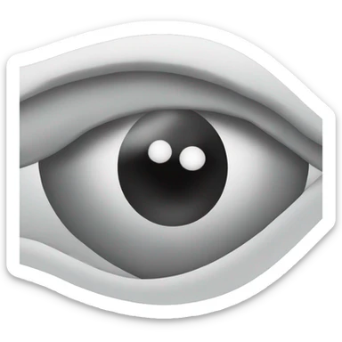 the outline of an eye but crossed thr sticker