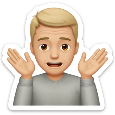 A guy slapping himself sticker