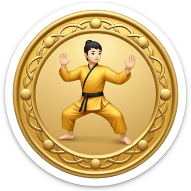 kungfu symbol sticker