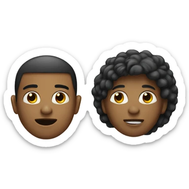 two people. one we trust and one we don't trust sticker