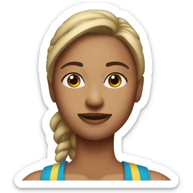 My wife in gym outfit  sticker