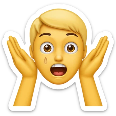 Emoji qui se mord l’ongle avec ses dents sticker