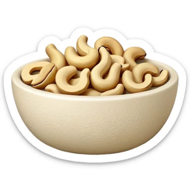 cashew in bowl sticker