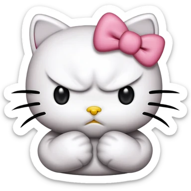 Hello-kitty hello-kitty mad sticker