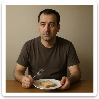 sartarosh xona bunaqa zur darajada bulmasin keyin shunchaki tarelka v vilka ushlab utirsin tarelkada esa faqat non bulsin kayfiyati xam urtacha bulsin xursan bob ketmasin sticker