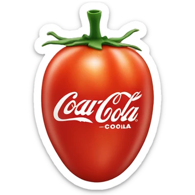 tomato Coca-Cola sticker