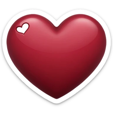 maroon heart emoji sticker