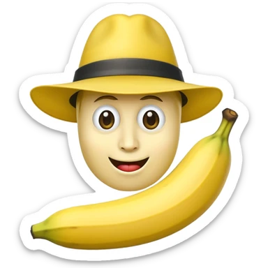 Banana gangster sticker