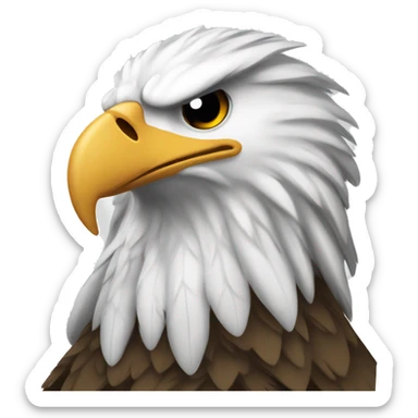 Patriotic eagle named gunnislingers sticker
