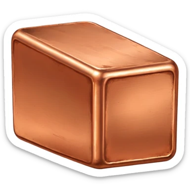 A copper ingot sticker
