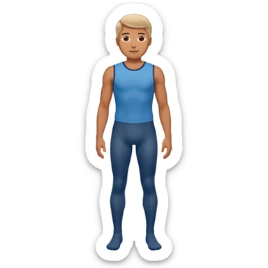 male dance choreographer with full tights  sticker