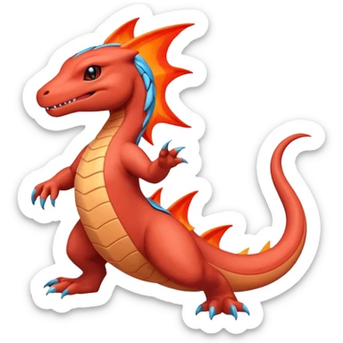 Salandit-Salamence-hybrid-fusion (full body) sticker