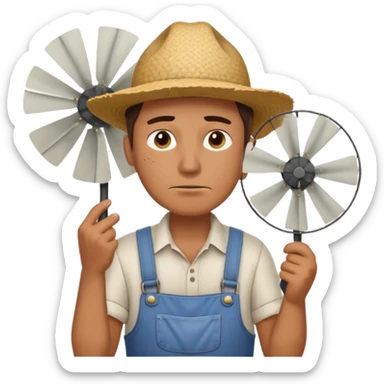  Ek Kisan garmi se bahut pareshan tha...
Pankha bhi kaam nahi kar raha tha...
"Kaash main hawa mein udta!" – Kisan ne kaha sticker