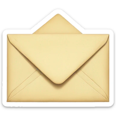 Vintage envelope sticker