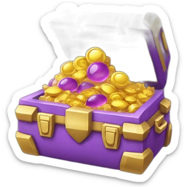 Pokemon Game LootCase Purple Color Legendary Epic Rich Treasure sticker