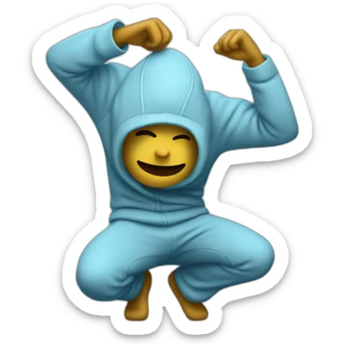 Personne qui fait un dab sticker