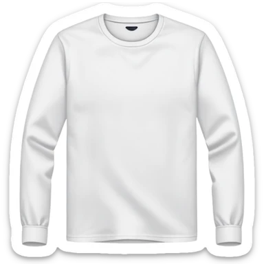 White Long sleeve no just the long sleeve no guy no emoji as well just a plain white long sleeve  sticker