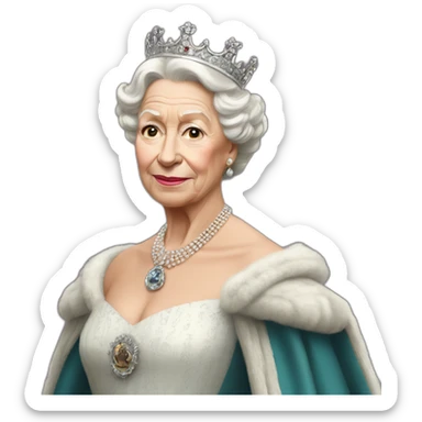 queen of england sticker